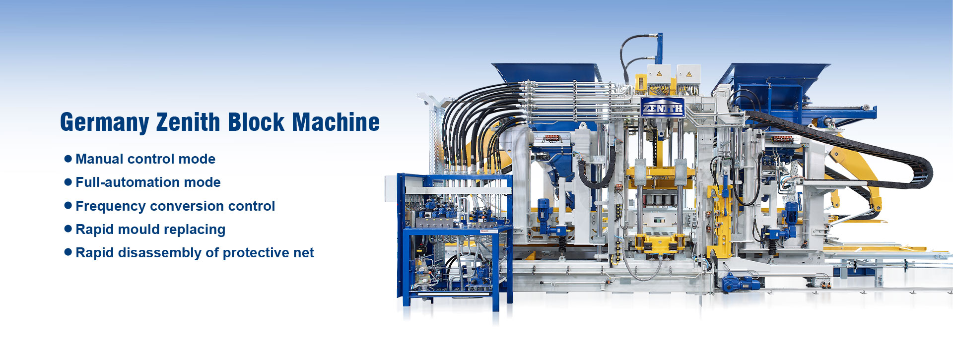 Saksalainen Zenith Block Machine -valmistaja